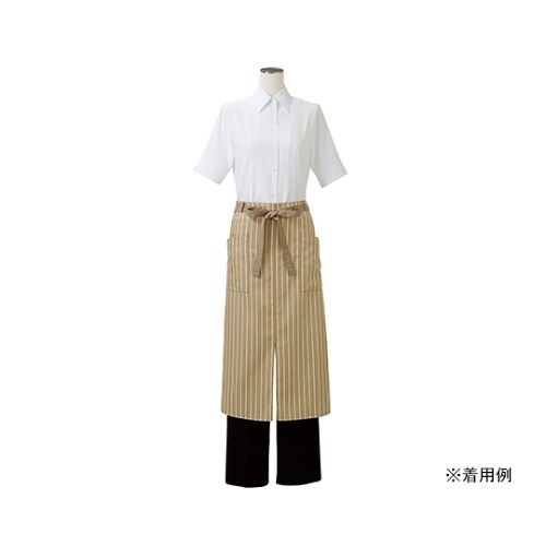 サロンエプロン ベージュ/ベージュ フリー