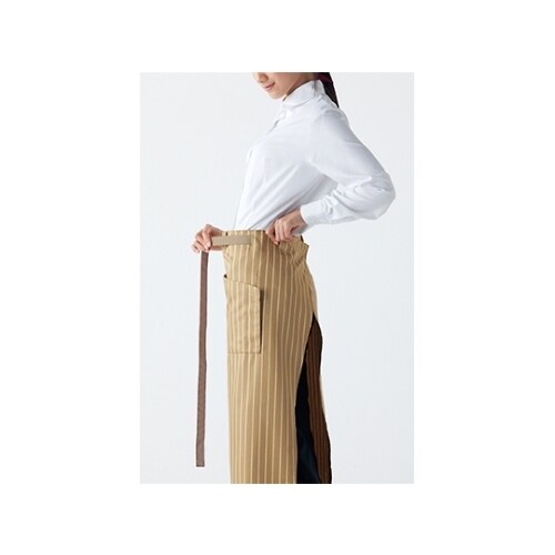 サロンエプロン ベージュ/ベージュ フリー