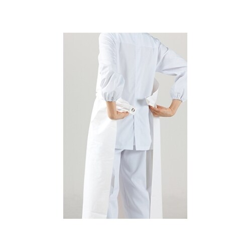 ウレタン胸付エプロン 白 UAー1