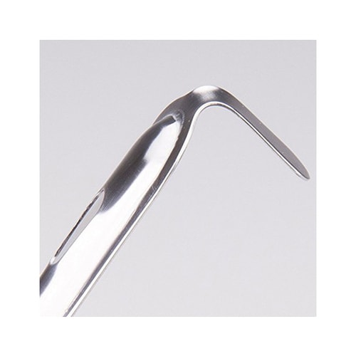 ステンレスうどん杓子(大・カギ付)