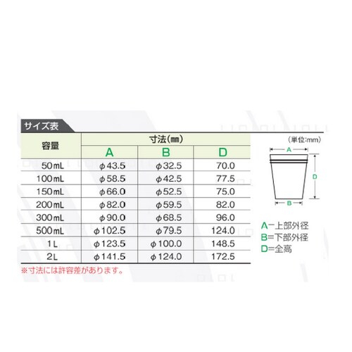PPディスポビーカー 1L
