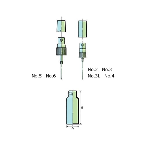スプレーバイアル No.4 褐色 45本