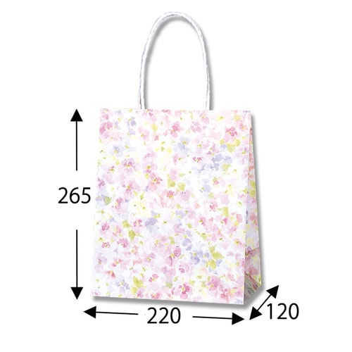 25チャームバッグ 2才 晒白無地 50枚