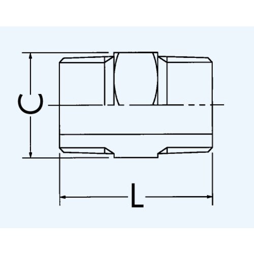 六角ニップル V6N−1 1/8