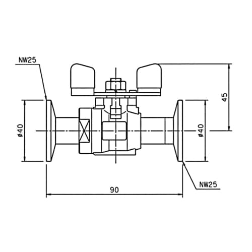 佐藤真空 簡易ストップバルブ BV25A