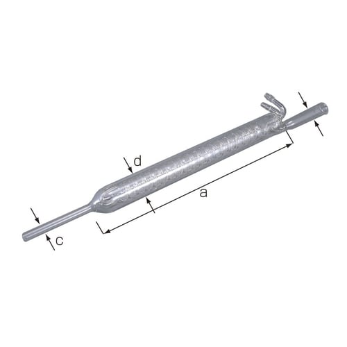 ジムロート冷却器(ゴム栓用) 300mm