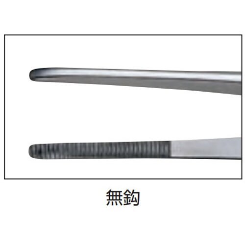 マツヨシピンセット 折曲・細筋・無鈎 150mm