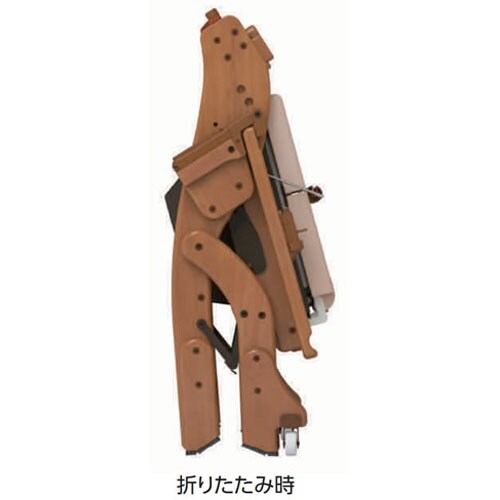 折りたたみ家具調トイレ キャスター付 標準便座