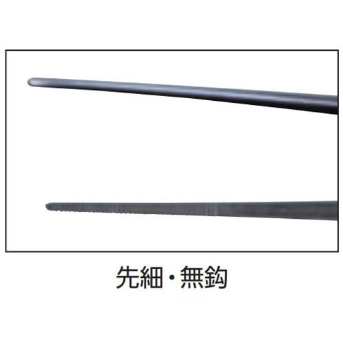 W印ピンセット 先細・併式・細筋・無鈎 150mm
