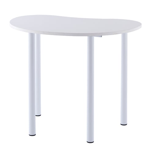 ビーンズ ハイテーブル 幅1200奥行800 白