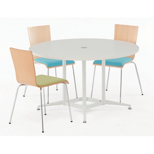 OAラウンドテーブル幅1200 ホワイト