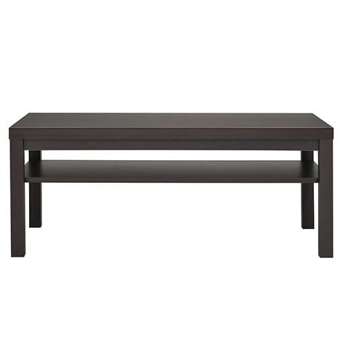 応接センターテーブル ワイド棚付 ダーク