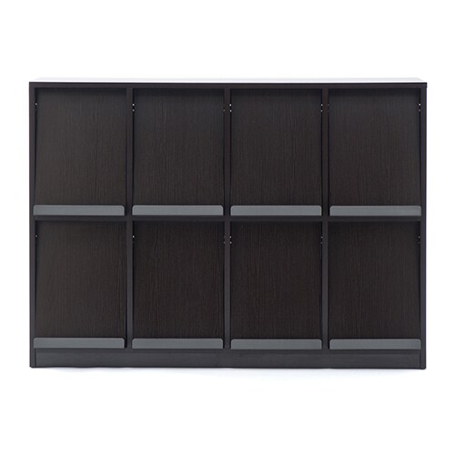 フラップシェルフ 4列2段 ダーク