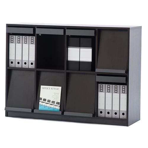 フラップシェルフ 4列2段 ダーク