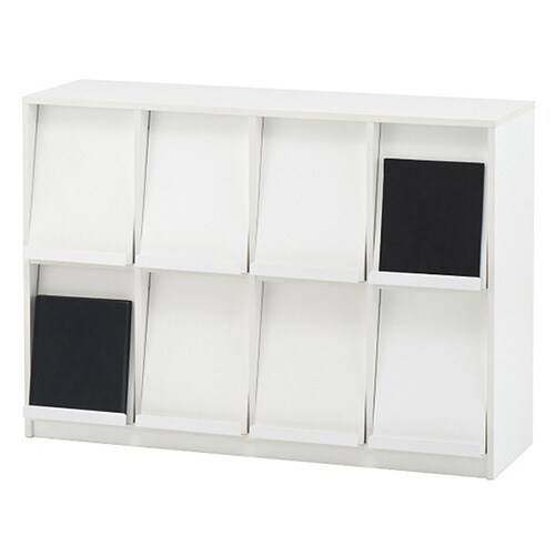 フラップシェルフ 4列2段 ホワイト