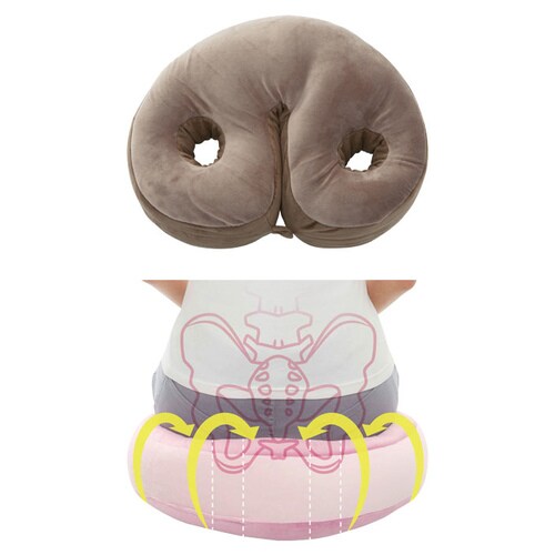 骨盤ホールドクッション ブラウン