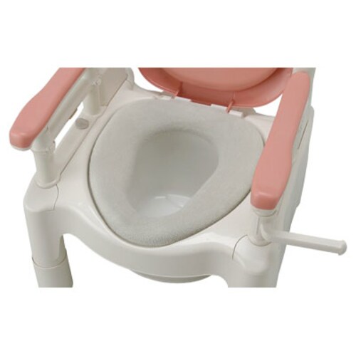 安寿 O型便座カバー ダークブルー