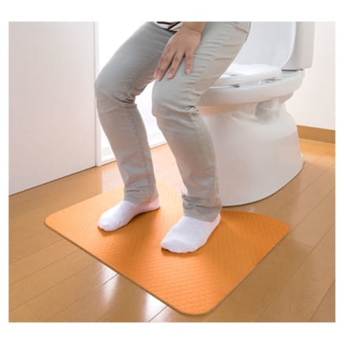 立ち上がりトイレマット オレンジ