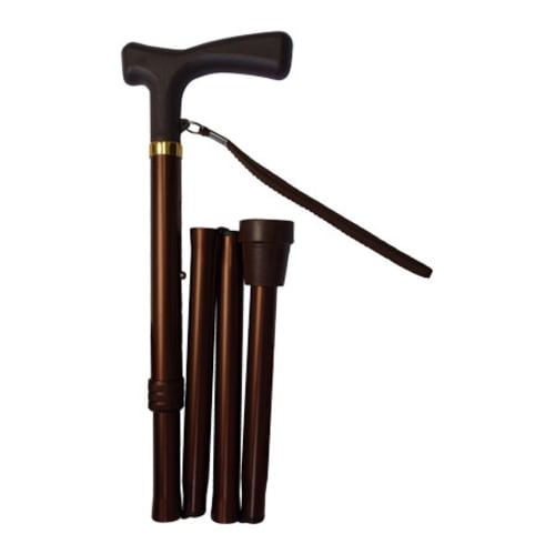 アルミ製軽量ステッキ 折りたたみひも付