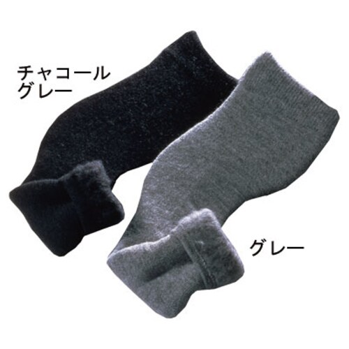 ひざ保温ロングカバーセラムA グレー
