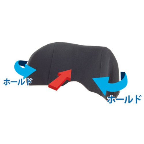 バッククッション ロータイプ ブラック