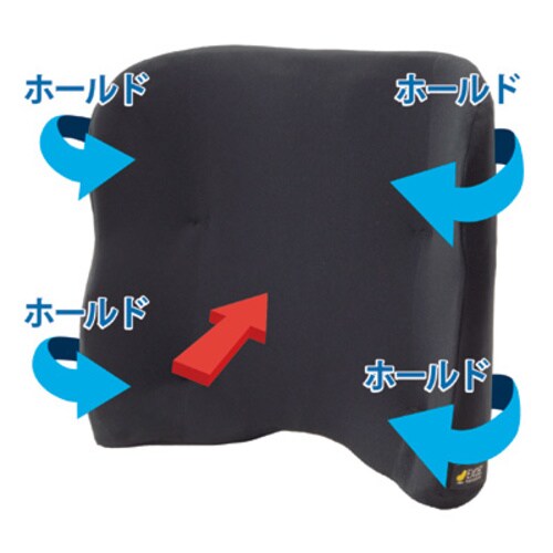 バッククッション ハイタイプ ブラック