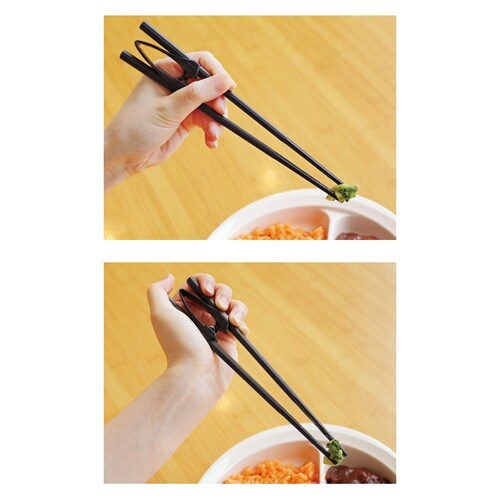 楽々箸 クリップタイプ 樹脂製 19cm