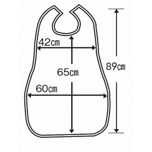 食事用エプロン C 花柄ピンク