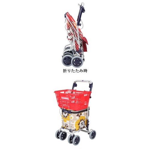 スワレル ワイヤーカート 花柄イエロー