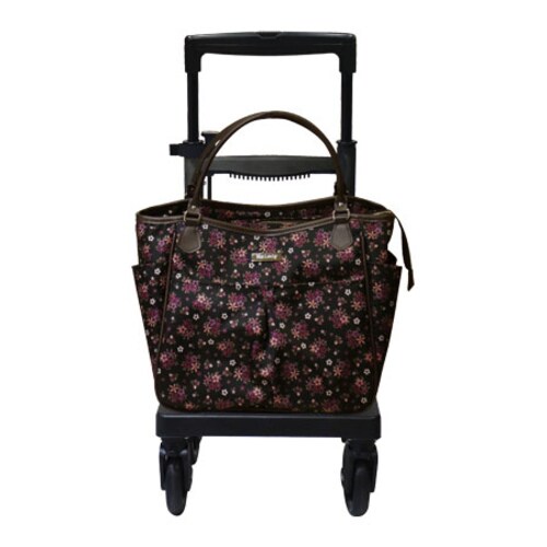 メロディトート 花柄ドットショコラ