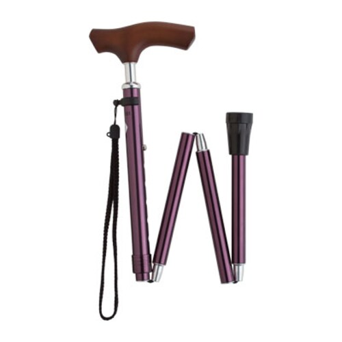 介援隊オリジナル杖II 折りたたみタイプ エンジ