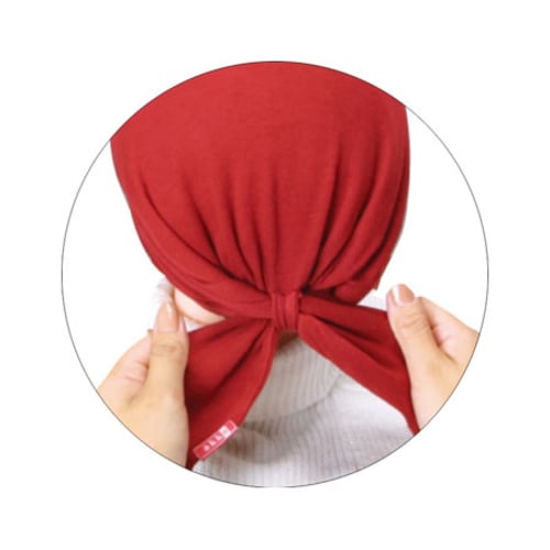 akko 「バンダナ帽」 定番 グレイ