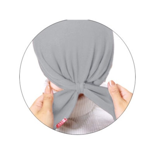 akko 「バンダナ帽」 スカッシュ グレイ