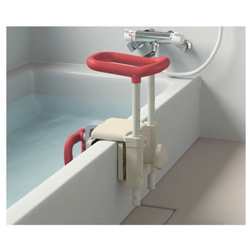 高さ調節付浴槽手すり UST−130R レッド