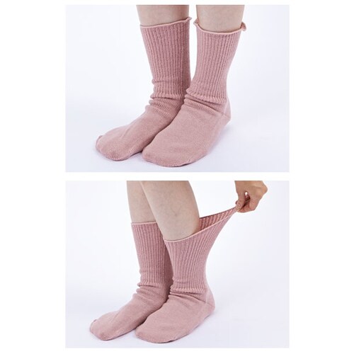 極上しめつけません 特大サイズすべり止め付 グレー