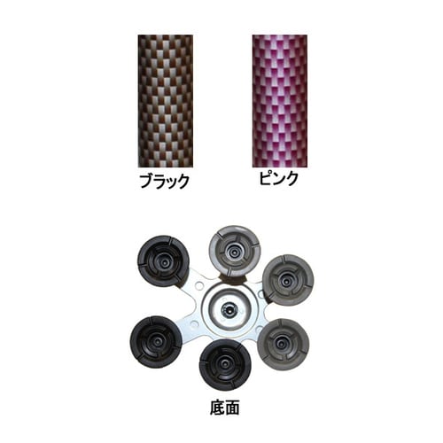 ケアリングリハビリ多点杖 ピンク