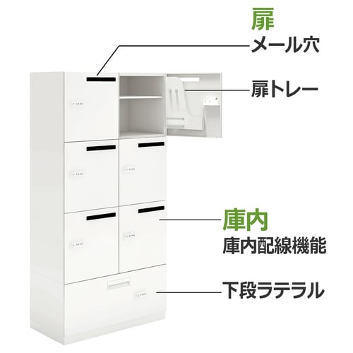 エディア 下ラテロッカー4ダイヤW9D45H11