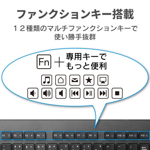 有線キーボード メンブレン フルサイズ 薄型