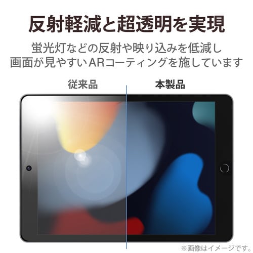 iPad 10.2インチ 保護フィルム 高光沢