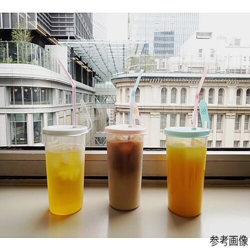 キャップ付 ストローカップ(メモリ付き) アイス