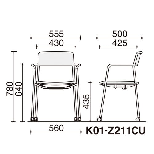 エニー チェア オリーブイエロー