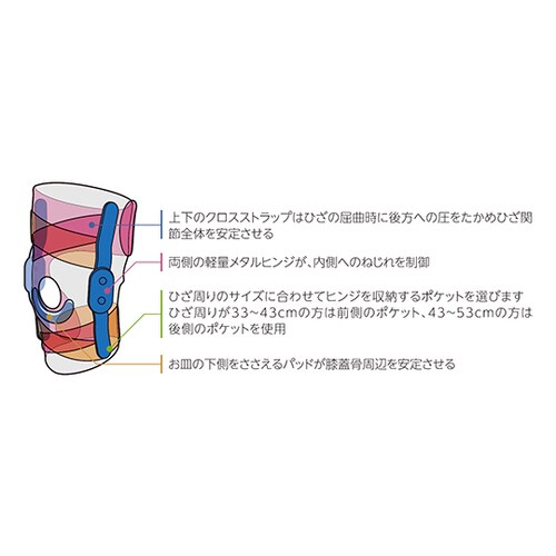 54557 アジャスタブルニーブレイス