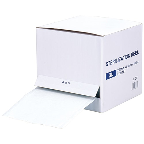 ロール状滅菌バック 3L (マチ付き)