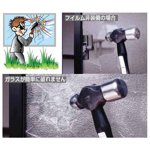 防犯フィルム 凸凹型 500 1パック(