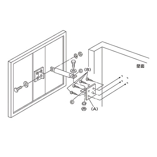 SFM−64ステンレス製平面ミラー屋内用