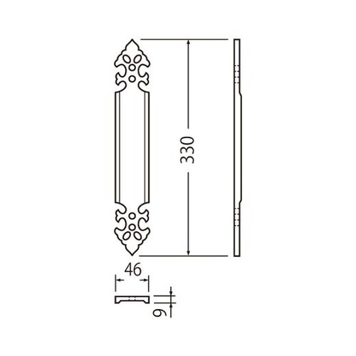 NO−10P スパニッシュ押板古代色