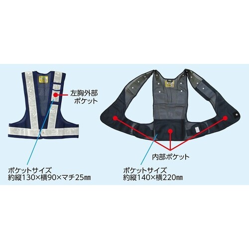 238077 多機能ベスト(紺/紫)