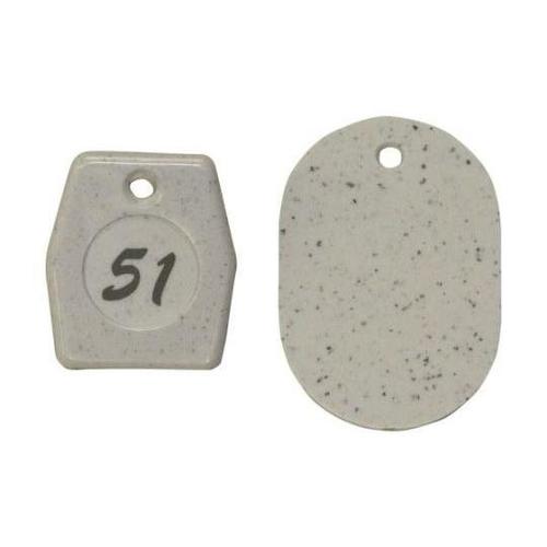 クロークチケット グレー 51から100