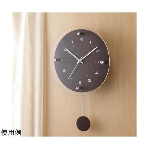 W−473 BR アナログ電波振り子時計