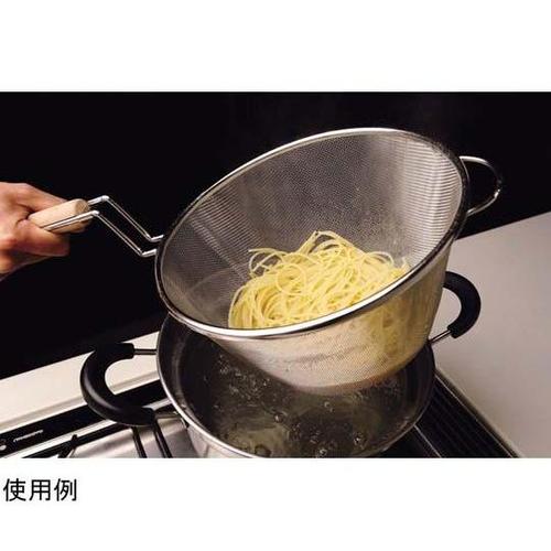 ダンチュウ 木柄ザル付鍋セット22cm